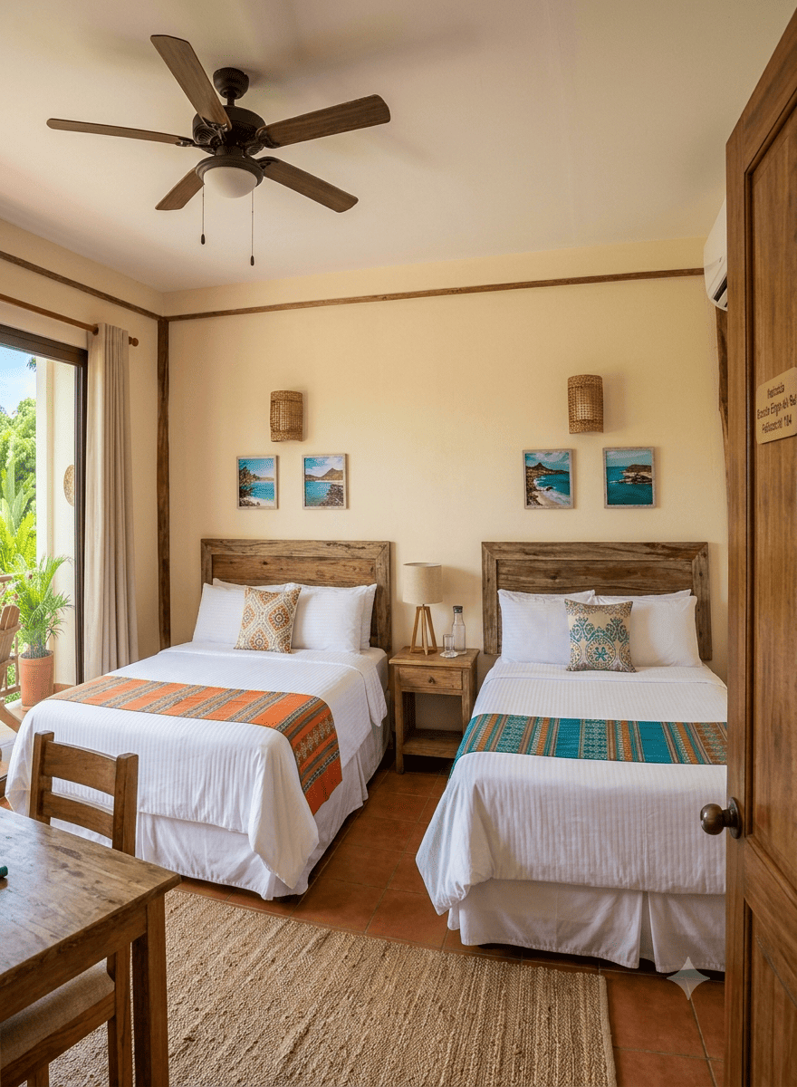 habitacion hosteria rancho playa del sol